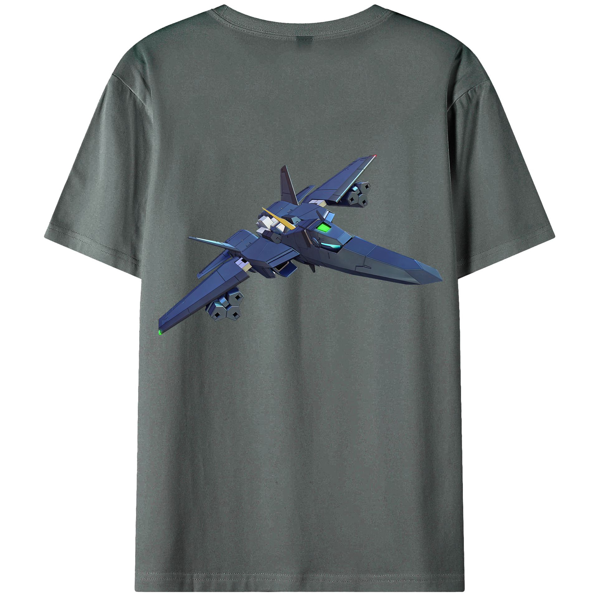 （画像用） 機動戦士ガンダム Mobile Suit Gundam 綿100％ メンズ半袖Tシャツ（バックプリント） 通気性